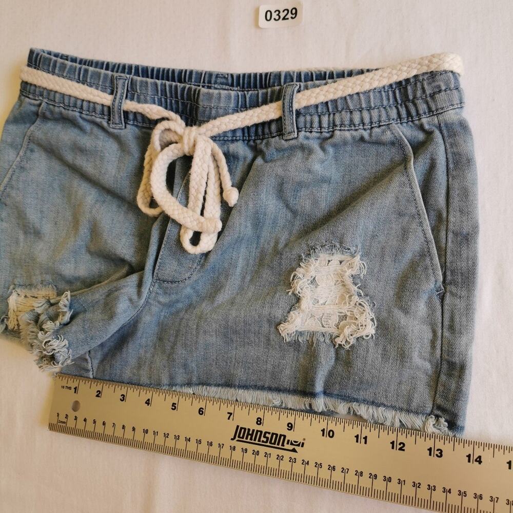 Aerie Women Summer Jean Shorts Frayed Denim size S, Blue - Picture 6 of 10
